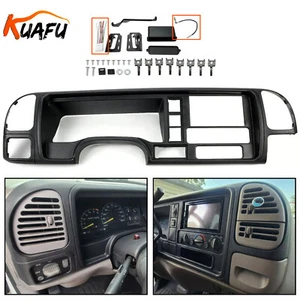 KUAFU FOR 1995-2002 GMC FULL-SIZE TRUCKS/SUVS VEHICLES DOUBLE DIN DASH KIT BLACK - Bild 1 von 13