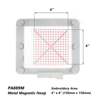 Magnetic Hoop PA889M 6"x6" for Pfaff  Creative Vision Machine Sofia Easy Hooping - Image 1 of 4