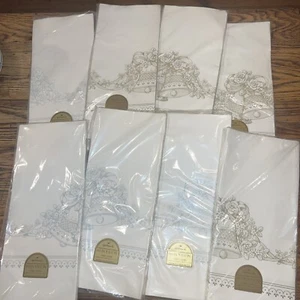 EIGHT (8) VTG HALLMARK Table Covers Wedding Bridal Anniversary 60” X 102”, NEW! - Picture 1 of 7