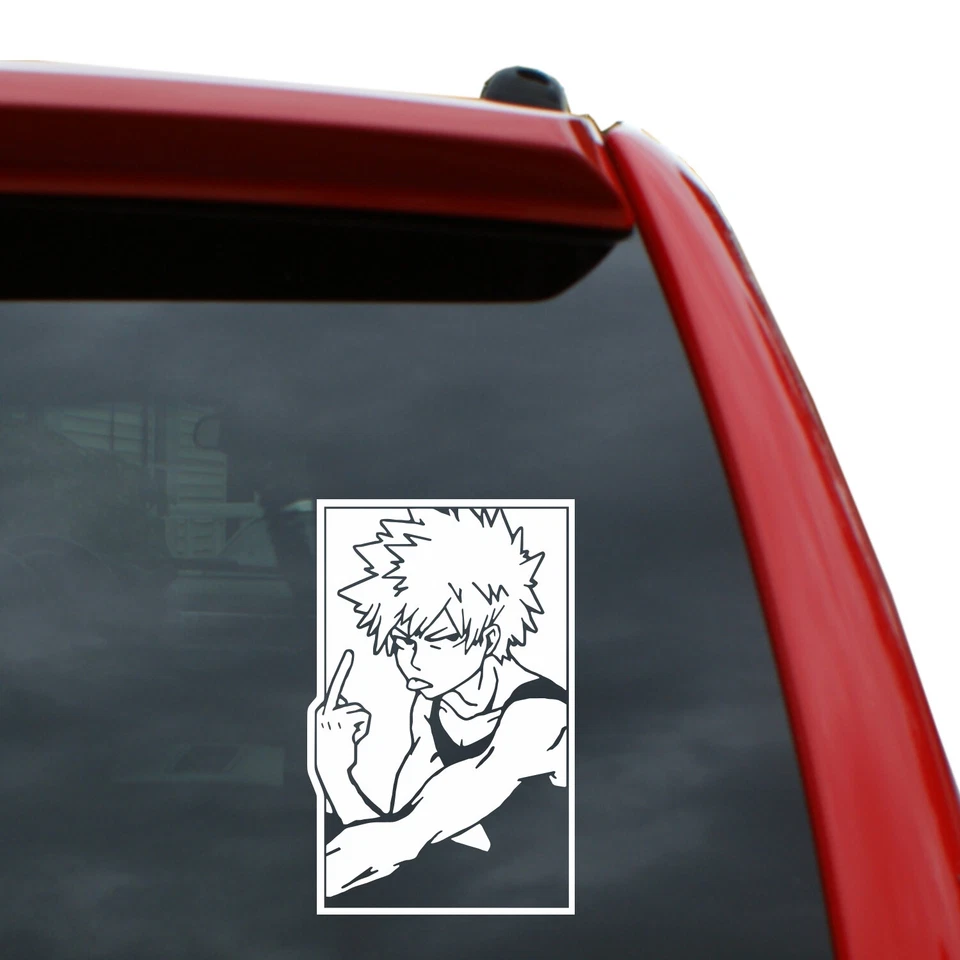 Bakugo Vinyl Decal Sticker | Color: White | 5" Tall - Image 1 of 1