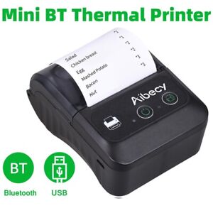 2023 Small size thermal printer, support USB cable and Bluetooth, easy to use