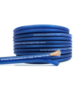 KnuKonceptz Kord Speaker Wire Ultra Flex Blue OFC 14 Gauge Cable 30 Meter - Picture 1 of 3