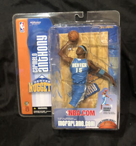 Carmelo Anthony Denver Nuggets NBA McFarlane Sports 2004 Series 6 Blue Jersey 