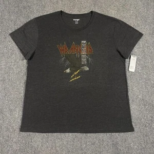Wrangler Retro American Eagle Rock & Roll Band T-Shirt Womens X-Large Gray NWT - Picture 1 of 13