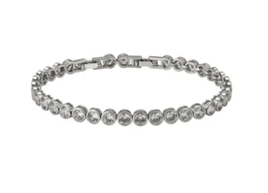 925 Sterling Silver Filled Tennis Bracelet By AT Jewellery - Picture 1 of 4