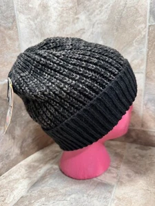 DPC Dorfman Pacific Co. Slouchy Beanie RN#31905 NWT Black/darker Grey Knit - Picture 1 of 8