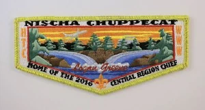 Nischa Chuppecat Lodge 212 2016 Central Region Chief Gold OA Flap - Logan Greene - Picture 1 of 1