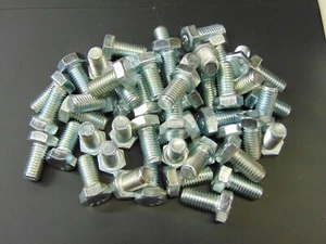 1/2-13 X 1" UNC HEX CAP SCREW BOLT, GRADE 2 ZINC PLATED STEEL, BAG OF 50pcs - Bild 1 von 2