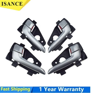 4pcs Front Rear LH RH Inside Door Handle For KIA PICANTO 2011-2016 82610-1Y010CR - Picture 1 of 8