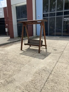 Wooden outdoor swing chair - Picture 1 of 9