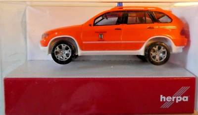 Herpa 1:87 046770 BMW X 5 FFW Aschheim Neon Nuovo in OVP - Immagine 1 di 2