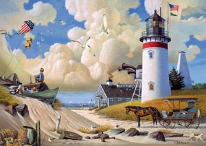 Charles Wysocki Dreamers 300 Large Piece Jigsaw Puzzle for Adults Challenging - Picture 1 of 6