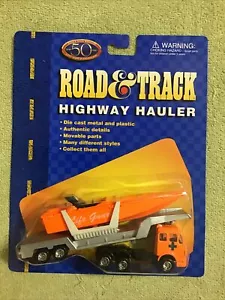 1997 Maisto Road & Track LIFE GUARD BOAT MERCEDES Tractor Trailer HO Scale 1/87 - Picture 1 of 8