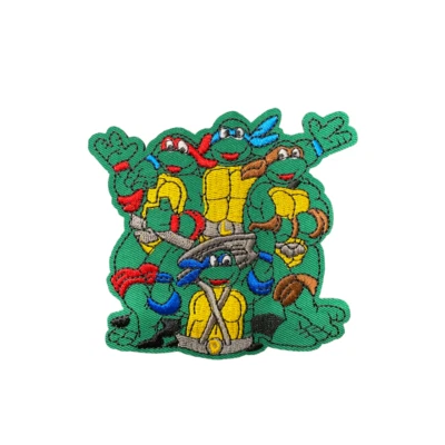 Teenage Mutant Ninja Turtles TMNT Cartoon Movie Patch, Iron On/Sew On