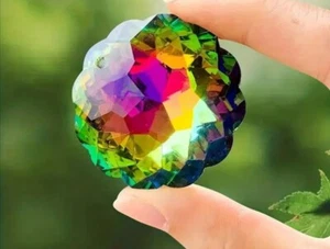 Sonnenfänger Suncatcher Kristall Regenbogen Prisma Anhänger Glas Deko 45mm - Bild 1 von 6