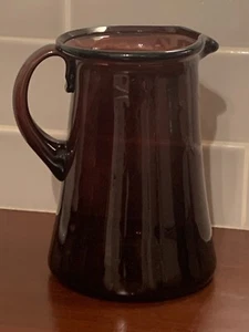 Blenko Mid Century Purple Hand Blown Glass Drinks Pitcher.... - Picture 1 of 3