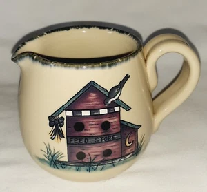 Home & Garden Party Stoneware Birdhouse Creamer 3 3/4" - Picture 1 of 5