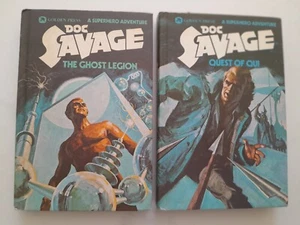 Doc Savage Hardcovers x 2 by Kenneth Robeson Golden Press 1975 - Picture 1 of 7