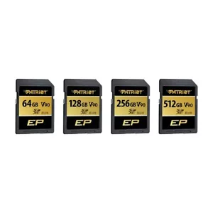 Patriot V90 256GB USH-II U3 C10 4K/8K UHD Aufnahme 300MB/s SD Flash Speicherkarte - Bild 1 von 12