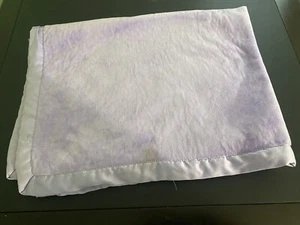 Koala Baby Purple Blanket Sherpa and Fleece Satin Edge small stain - Picture 1 of 5