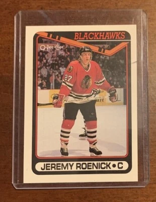 1990-91 O-Pee-Chee Jeremy Roenick #7 Rookie RC HOF - Image 1 of 2