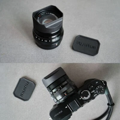 Rectangle Lens Hood Cap Cover For FUJI Fujifilm XF35mm XC35mm XF23mm F2 XF35mmF2 - Image 1 of 4