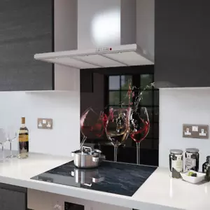 Glass Splashbacks 3 Glasses Of Wine Glass and Accessories - By Premier Range - Picture 1 of 6