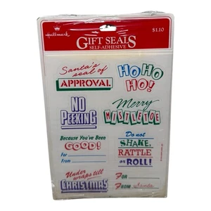 Vintage Hallmark Gift Seals Self-Adhesive Stickers Holiday Christmas - Picture 1 of 2
