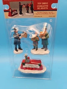 2004 LEMAX Christmas Village Figurines Policeman Toy Drive For Children #42893 - Picture 1 of 7