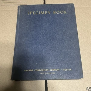 Specimen Book of Monotype, Linotype and Foundry Type Faces, 1941 - Foto 1 di 14