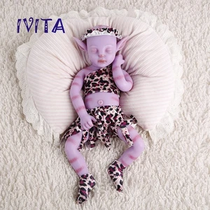 IVITA 20'' Cute Pink Silicone Reborn Baby Eyes Closed Boy Doll Gift Toy 2900g - Picture 1 of 10
