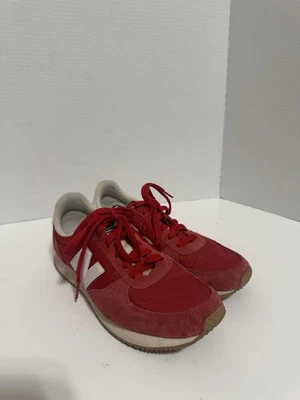 NEW BALANCE 220 туфли мужчин размер 8 красный замши/холст - Изображение 1 из 4