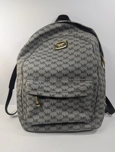 Zaino Michael Kors grigio rivestito in tela con logo usato in ottime condizioni - Foto 1 di 9