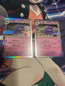 C6839 Pokemon TCG Gengar 94 Holo Scarlet and Violet 151 X2 NM - Bild 1 von 8
