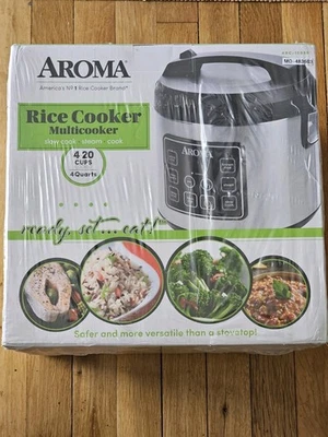 Housewares 20 杯煮熟(10 杯未煮熟)数字电饭煲,慢炖锅,... — 第 1/4 张图片