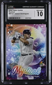 2024 Topps Update Jasson Dominguez #MYS-7 Mystical Baseball CGC 10 - Picture 1 of 2