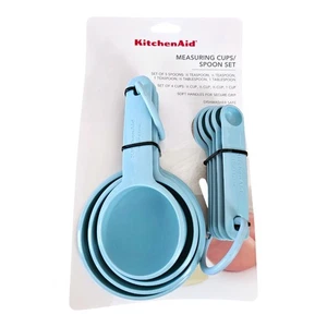 NEW KitchenAid Universal Measuring Cups & Spoons (9 Pieces) in Mineral Water - Picture 1 of 3