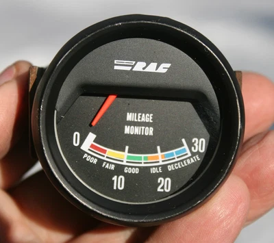 Monitor de kilometraje de vacío vintage RAC calibre 2" Foto 1 de 4