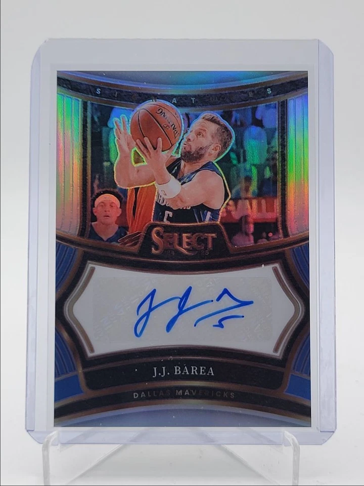J.J. BAREA 2024-25 SELECT SIGNATURES SILVER PRIZM MAVERICKS AUTO /125 Q5393 - Image 1 of 2