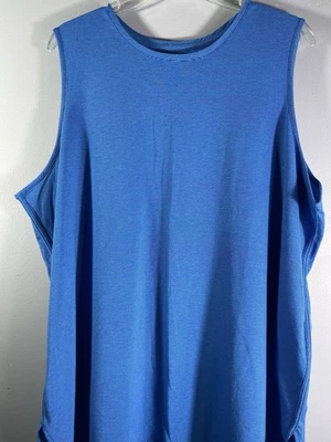 Lands' End~ Women's Tank Top ~ Blue & Aqua Stripes~ Plus Size 2X - Image 1 of 4