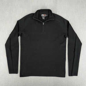 Y2K Ralph Lauren RLX Wollpullover Herren S 1/4 Zip Pullover Performance Strick Vintage - Bild 1 von 11