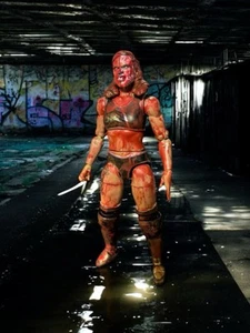 Custom Saints X Freaks Bloody 🩸 Thunder Rosa AEW Jazwares Action Figure Blood - Picture 1 of 2