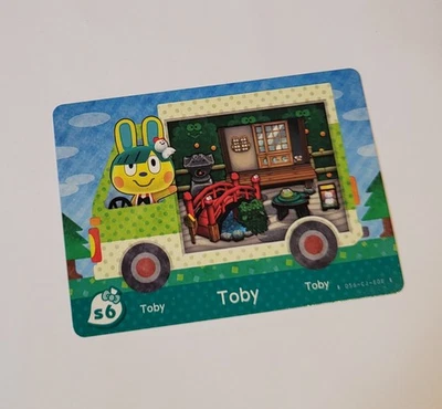 Animal Crossing Amiibo Toby Serie 6 Sanrio Tarjeta Nintendo Sin Escanear Juguetes a la Vida Foto 1 de 2