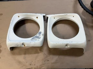 1967-1969 Ford truck headlight bezels pair painted 67-69 OEM - Picture 1 of 8
