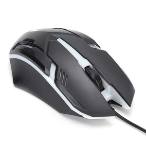 Wired Mouse USB Port Gaming Office Business Luminous Optical Computer - Picture 1 of 24