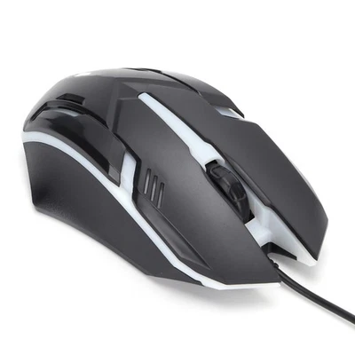 Wired Mouse USB Port Gaming Office Business Luminous Optical Computer - Image 1 of 4