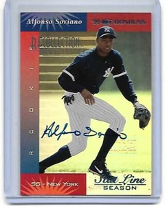 Alfonso Soriano Donruss Recollection Collection RC 1 ST Card Auto Autograph 1/3 - Picture 1 of 2
