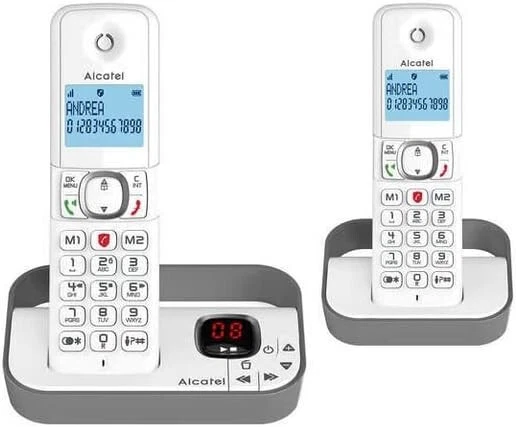 Alcatel F860 Duo Voice 2 Cordless Segreteria Black List Blocco Chiamate - Immagine 1 di 1