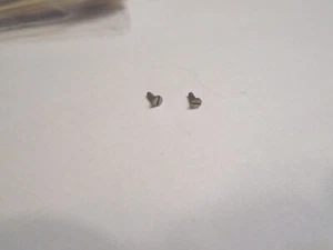 2 HAMPDEN 3/0-5/0---GRÖSSE TASCHENUHR GEHÄUSE SCHRAUBEN RUND WEISS ------ A-145 - Bild 1 von 2