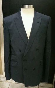 Abrigo/chaqueta deportiva Ted Baker gris de doble botonadura para hombre nuevo sin etiquetas EE. UU. 42 R - Imagen 1 de 4